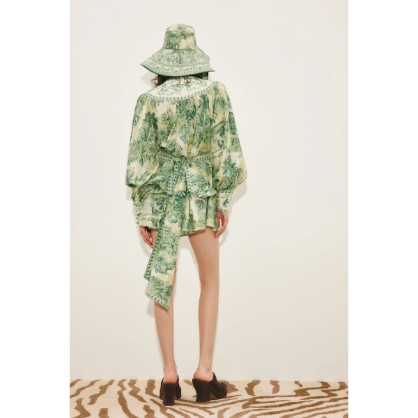 Alemais Sara Mini Dress  Sustainable Dresses with Alemais print - Coveti Australian Designer