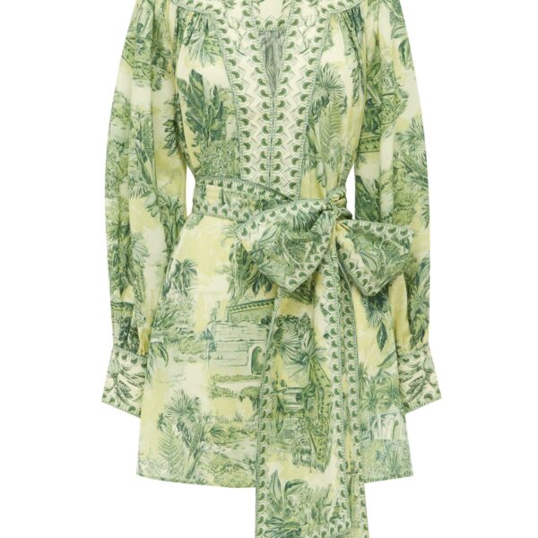 Alemais Sara Mini Dress  Sustainable Dresses with Alemais print - Coveti Australian Designer