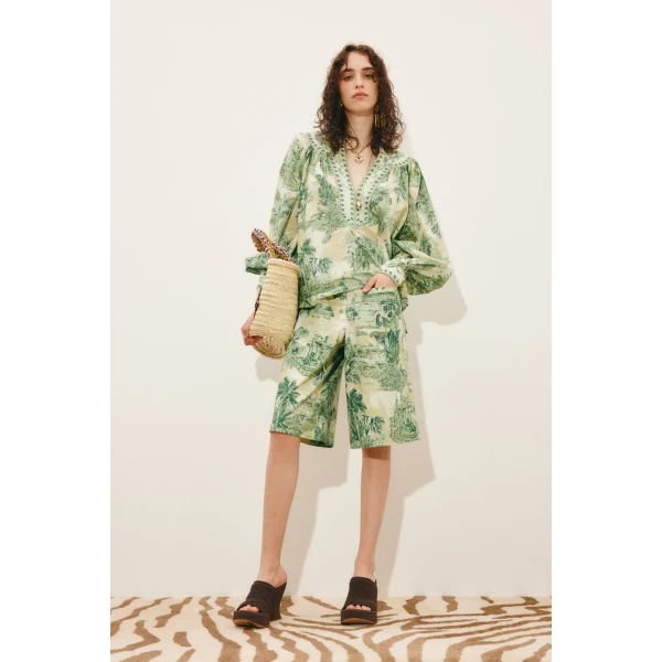 Alemais Sara Short  Sustainable Shorts with Alemais print - Coveti Australian Designer