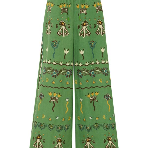 Alemais Sun Dancer Pant  Sustainable Pants with Alemais print - Coveti Australian Designer