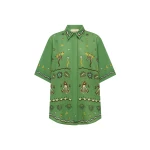 Alemais Sun Dancer Shirt  Sustainable Tops with Alemais print - Coveti Australian Designer