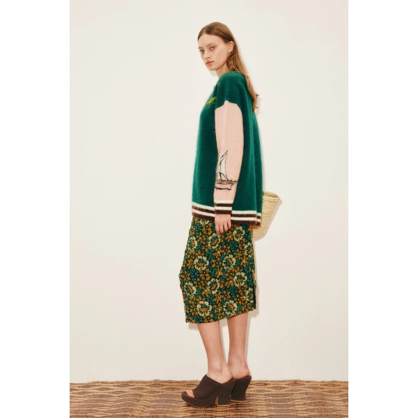 Alemais Toucan Tango Cardigan  Sustainable Knitwear with Alemais print - Coveti Australian Designer