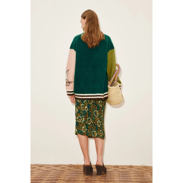 Alemais Toucan Tango Cardigan  Sustainable Knitwear with Alemais print - Coveti Australian Designer