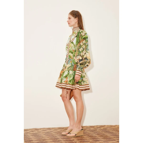 Alemais Toucan Tango Mini Dress  Sustainable Dresses with Alemais print - Coveti Australian Designer