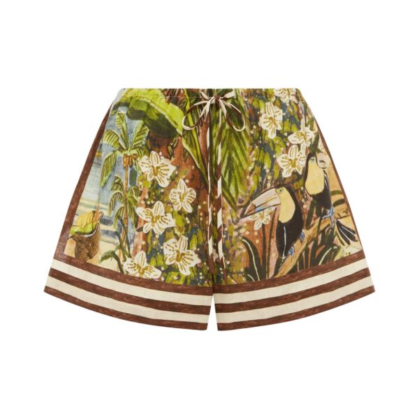 Alemais Toucan Tango Short  Sustainable Shorts with Alemais print - Coveti Australian Designer