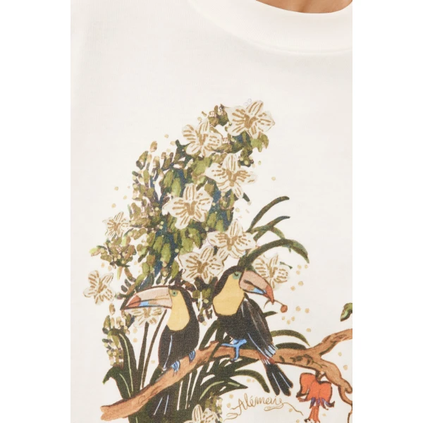 Alemais Toucan Tango Tee  Sustainable Tops with Alemais print - Coveti Australian Designer