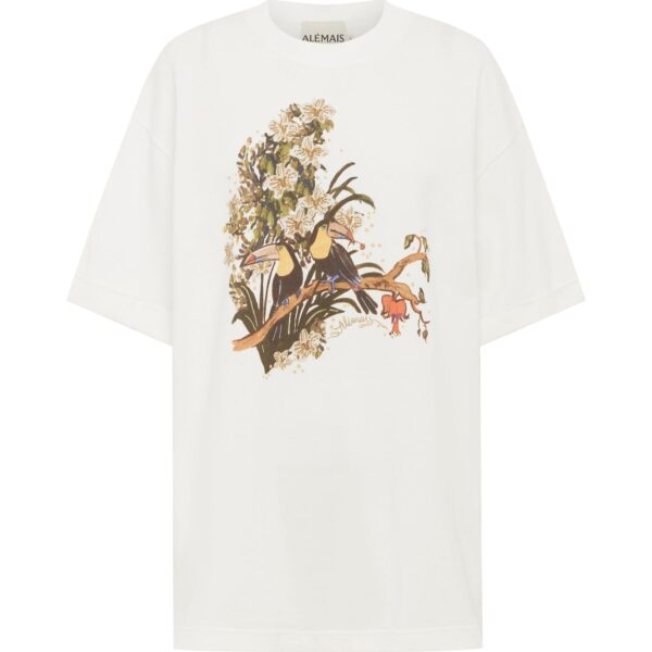 Alemais Toucan Tango Tee  Sustainable Tops with Alemais print - Coveti Australian Designer