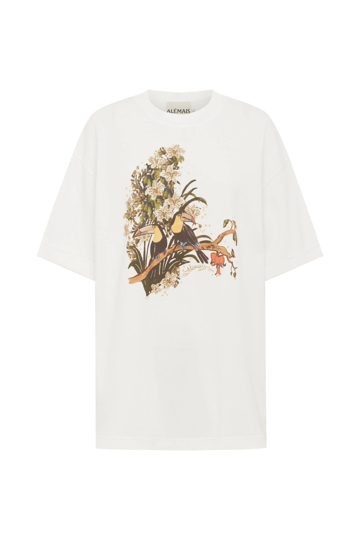 Toucan Tango Tee by Alemais - Tops Alemais Toucan Tango Tee Sustainable Tops with Alemais print - Coveti Australian Designer