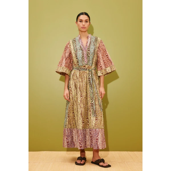 Alemais Varna Midi Dress  Sustainable Dresses with Alemais print - Coveti Australian Designer