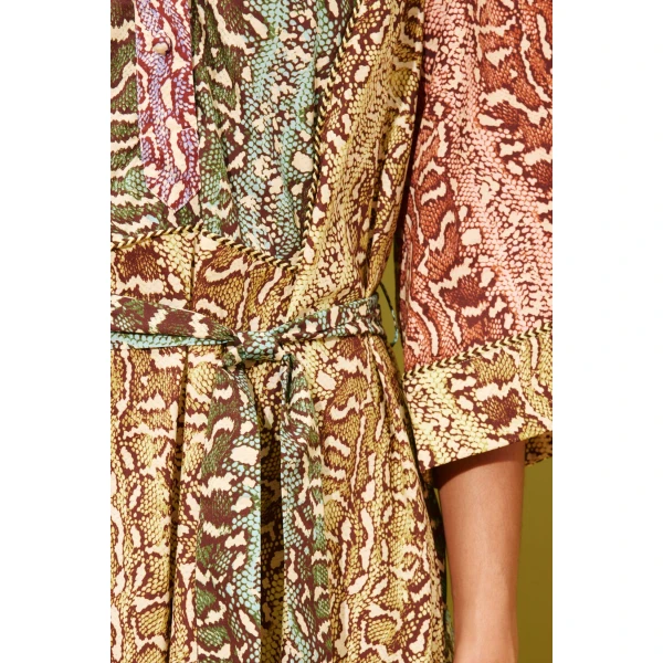 Alemais Varna Midi Dress  Sustainable Dresses with Alemais print - Coveti Australian Designer