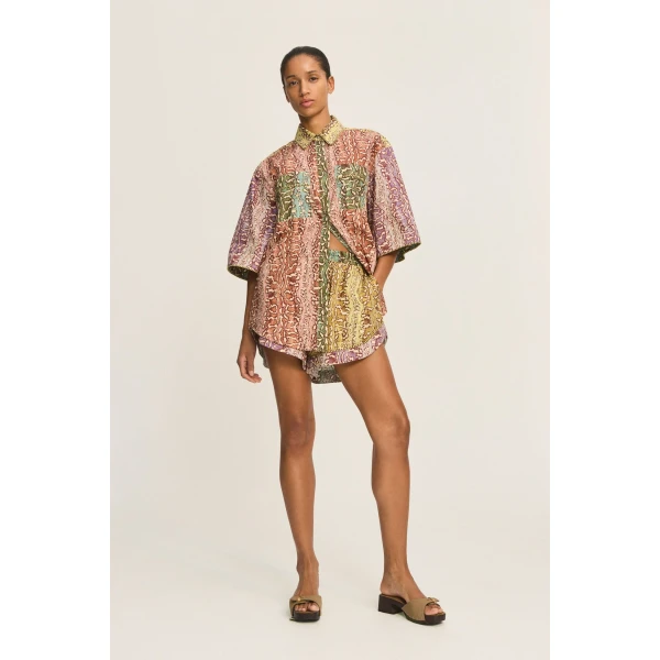 Alemais Varna Short  Sustainable Shorts with Alemais print - Coveti Australian Designer