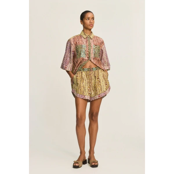 Alemais Varna Short  Sustainable Shorts with Alemais print - Coveti Australian Designer