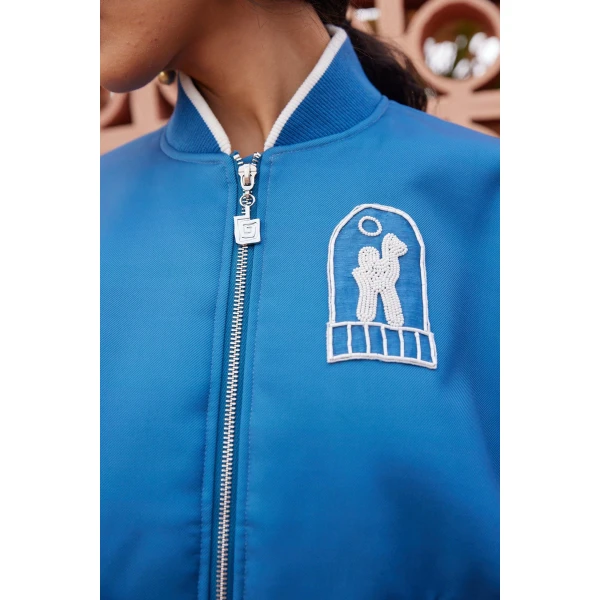 Alemais Yasmeen Embellished Bomber Jacket