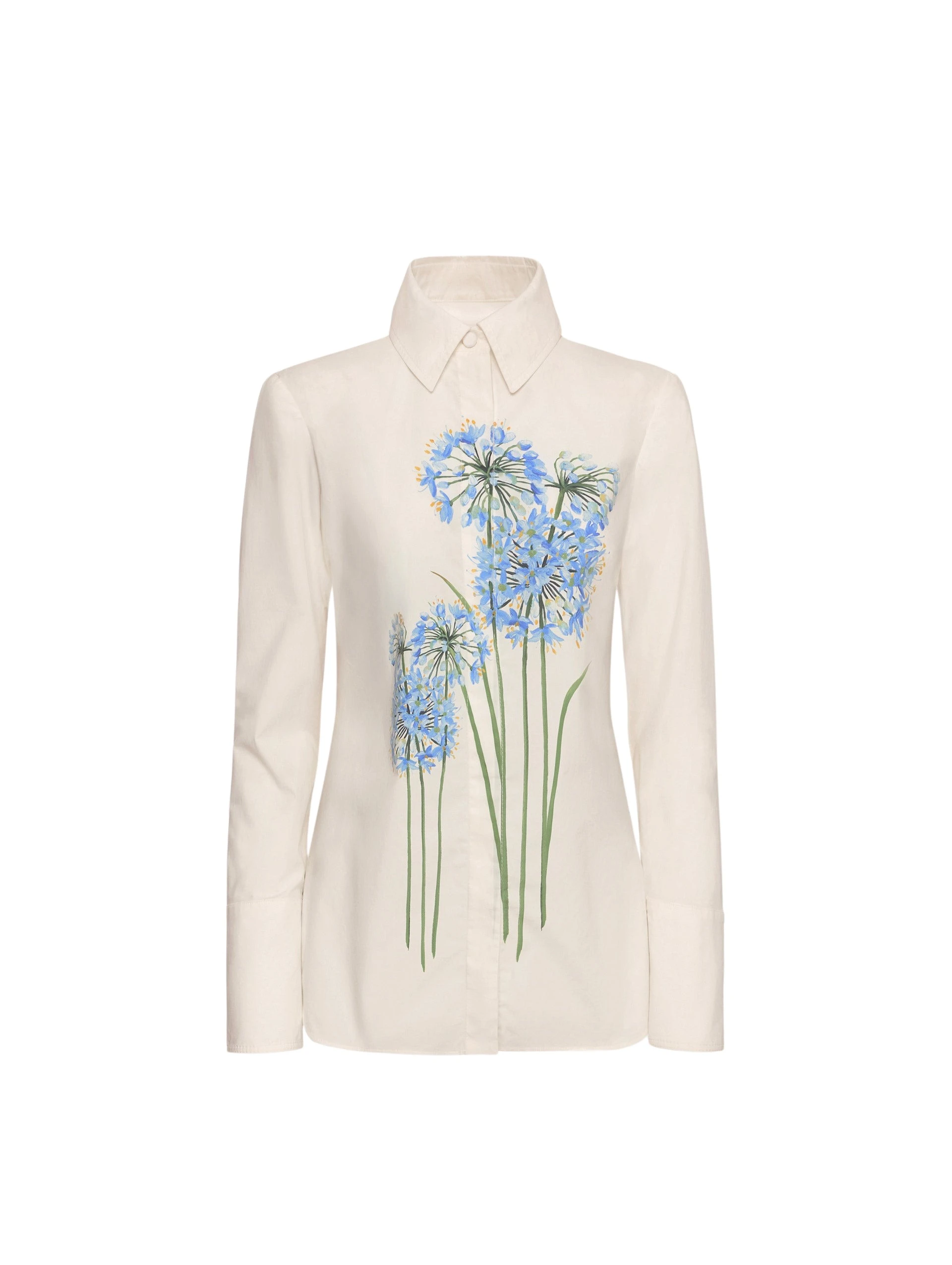 Allium-Cotton-Poplin-Blouse-Oscar-de-la-Renta-Tops92030_nobg Oscar de la Renta Allium Cotton Poplin Blouse - Oscar de la Renta Tops - American Couture - Shop at Coveti