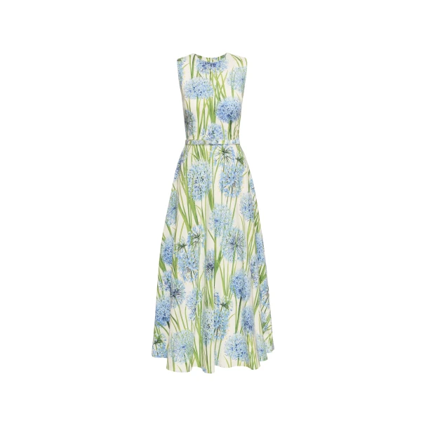 Oscar de la Renta Allium Cotton Poplin Dress - Oscar de la Renta Dresses - American Couture - Shop at Coveti