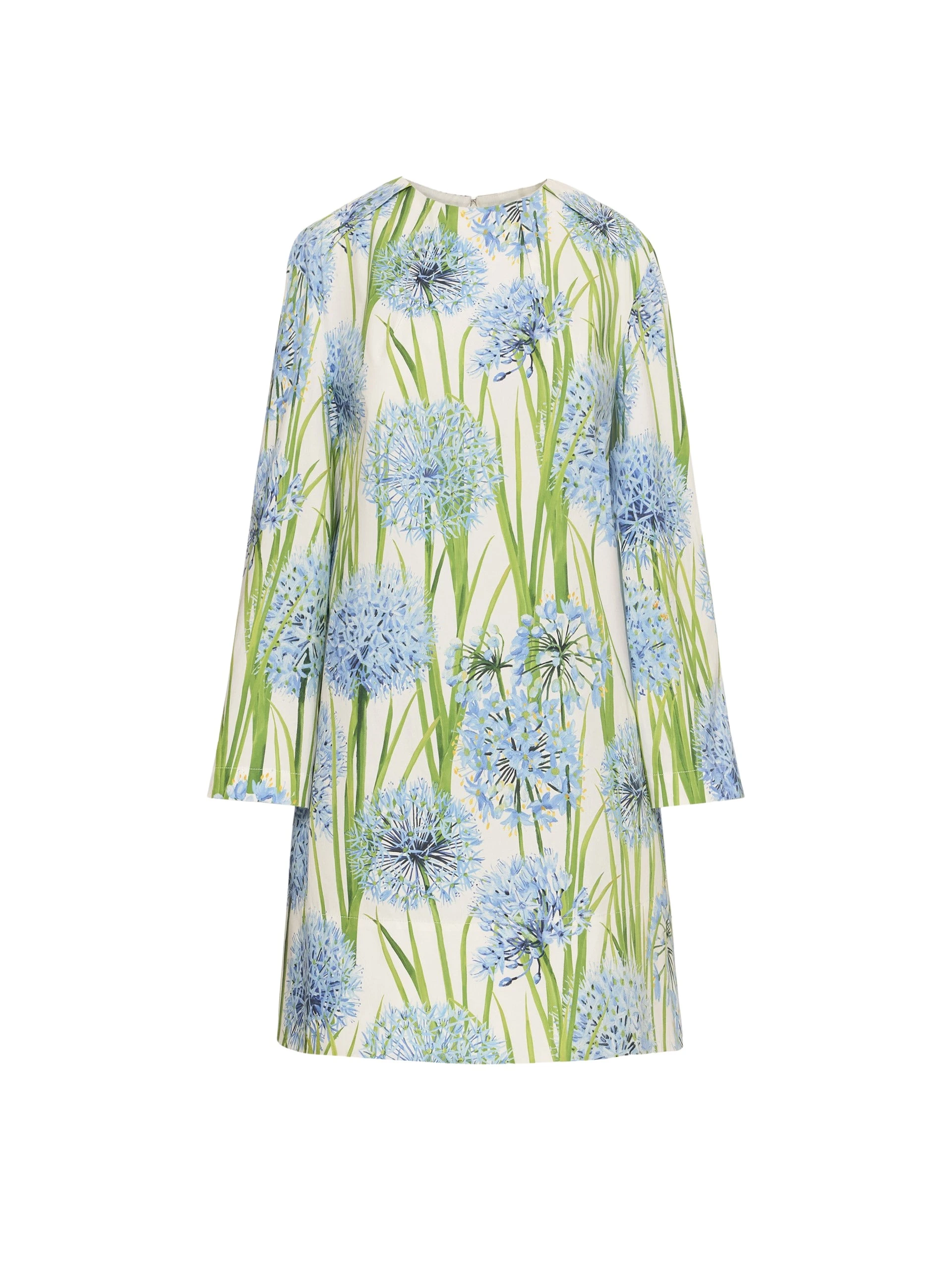 Allium-Cotton-Poplin-Long-Sleeve-Shift-Dress-Oscar-de-la-Renta-Dresses37448_nobg Oscar de la Renta Allium Cotton Poplin Long Sleeve Shift Dress - Oscar de la Renta Dresses - American Couture - Shop at Coveti