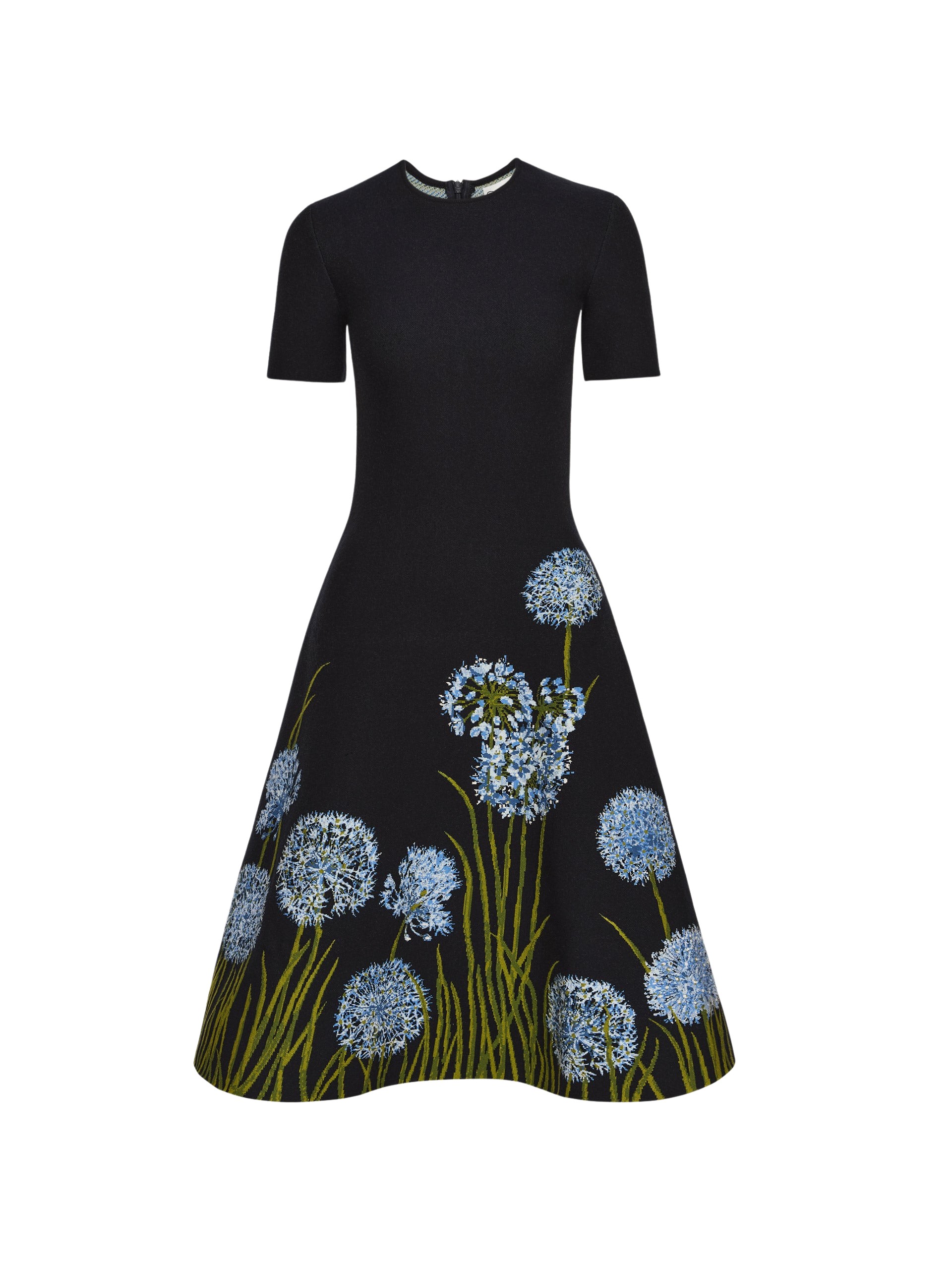 Oscar de la Renta Allium Jacquard Knit Dress