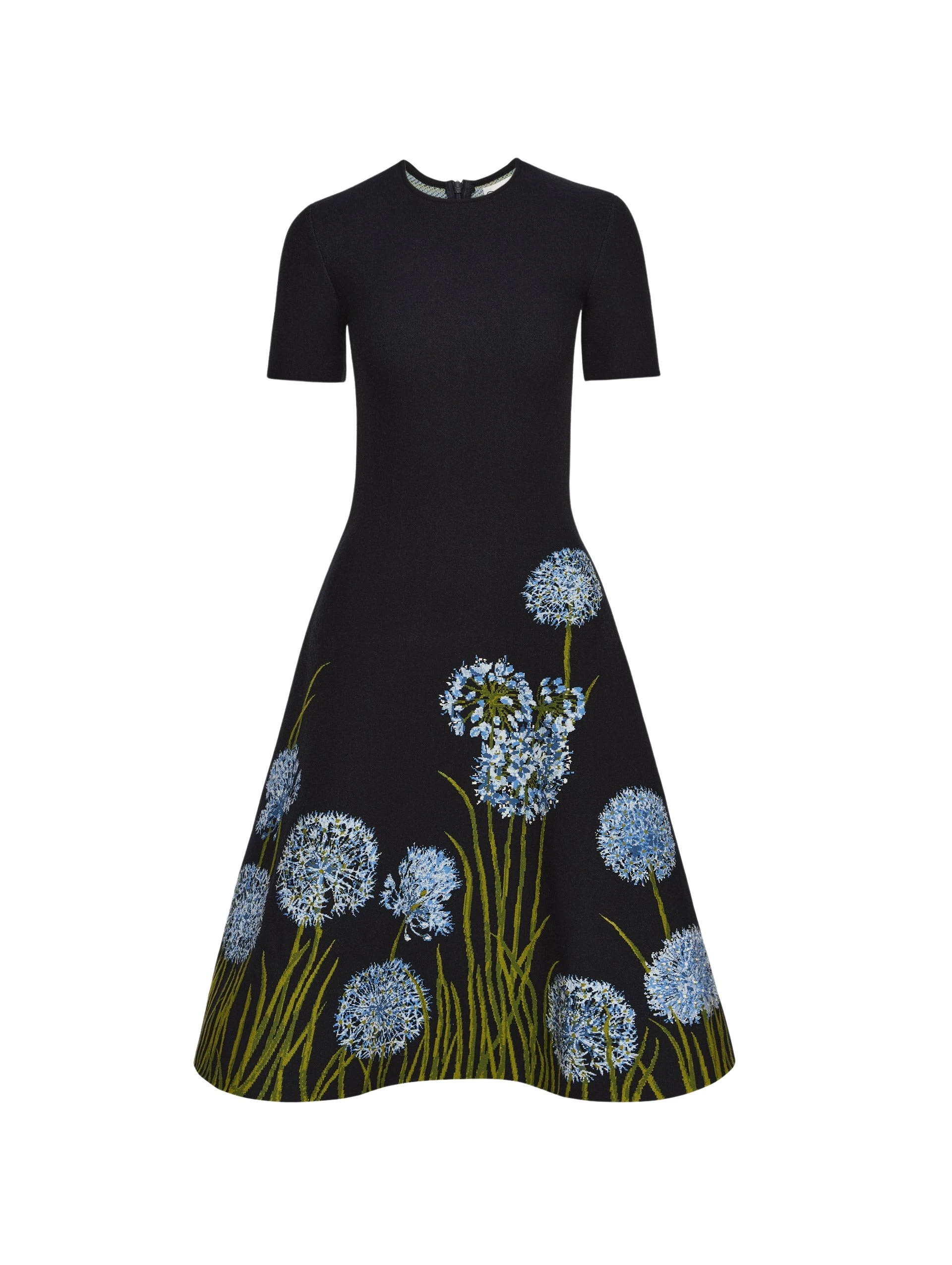 Allium-Jacquard-Knit-Dress-Oscar-de-la-Renta-Dresses87849_nobg Oscar de la Renta Allium Jacquard Knit Dress - Oscar de la Renta Dresses - American Couture - Shop at Coveti