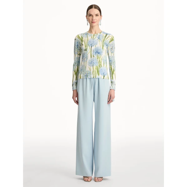 Oscar de la Renta Allium Printed Cardigan - Oscar de la Renta Knitwear - American Couture - Shop at Coveti