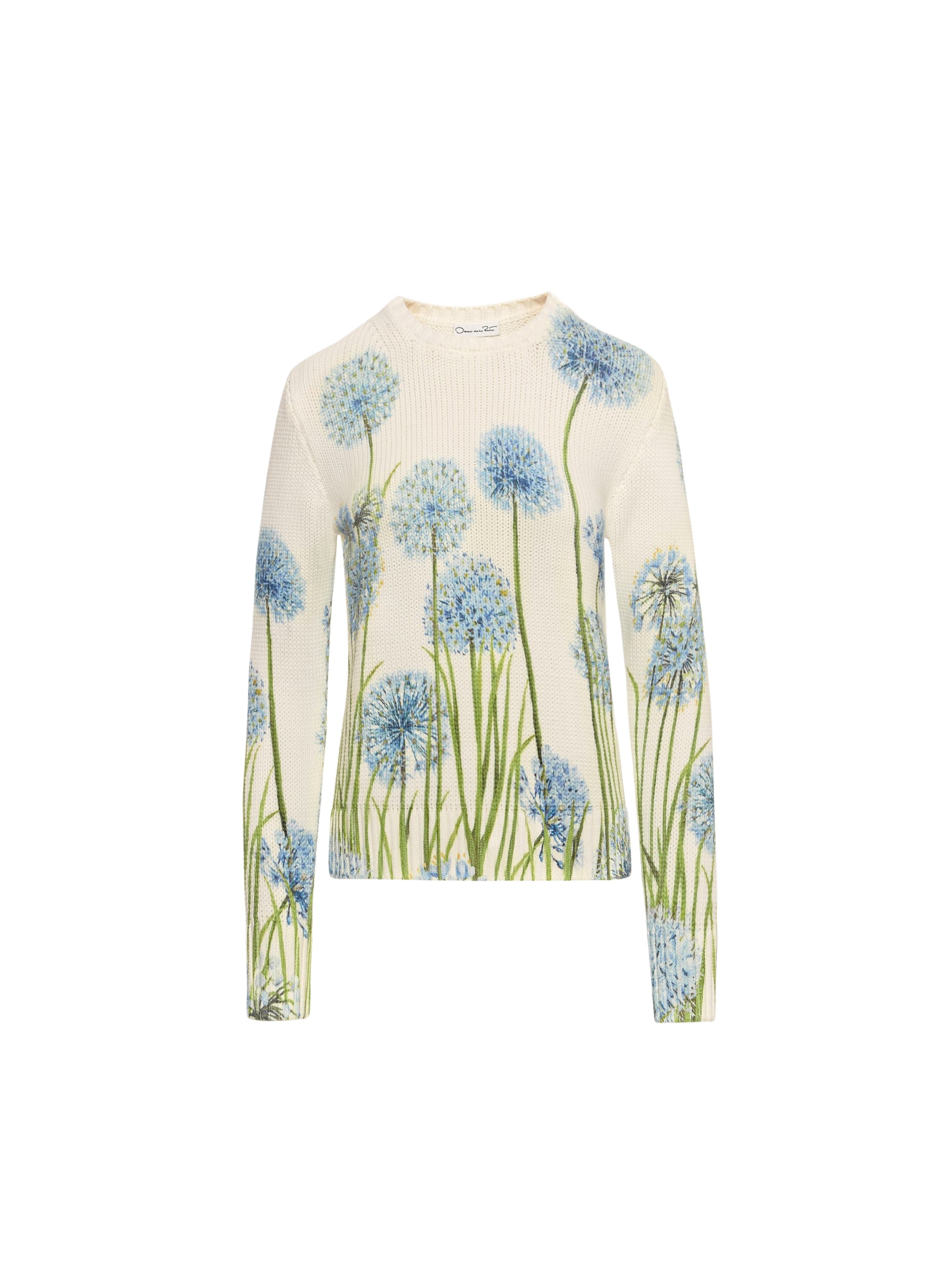 Oscar de la Renta Allium Printed Pullover - Oscar de la Renta Knitwear - American Couture - Shop at Coveti