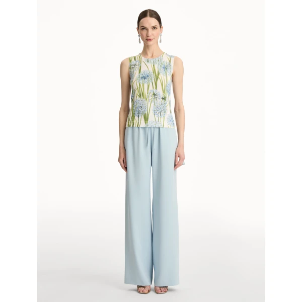 Oscar de la Renta Allium Printed Tank - Oscar de la Renta Tops - American Couture - Shop at Coveti