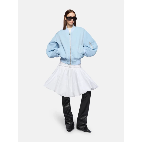 The Attico ‘Anja” Baby Blue Bomber Jacket, view 2