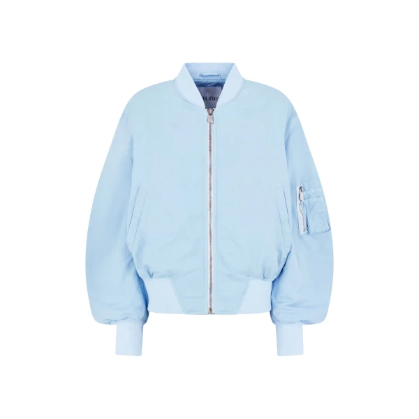 The Attico ‘Anja” Baby Blue Bomber Jacket, view 4