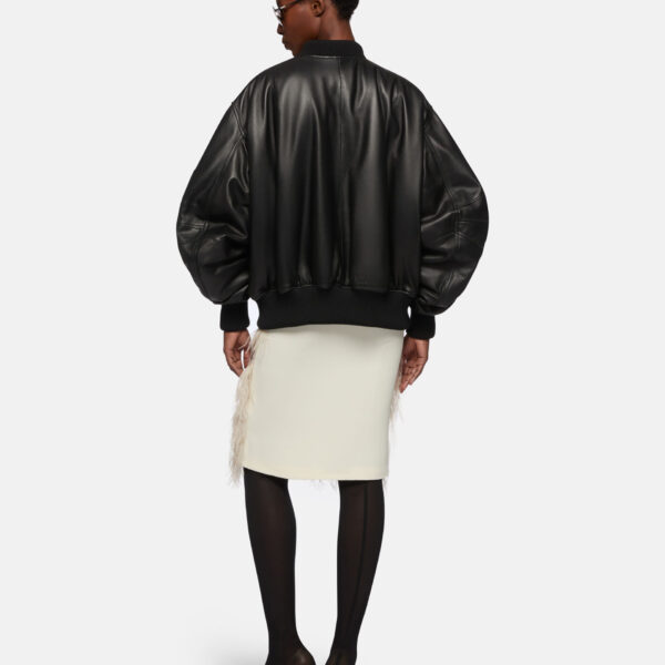The Attico 'Anja'' Black Bomber - The Attico Jackets - Designed by Gilda Ambrosio & Giorgia Tordini - Shop at Coveti