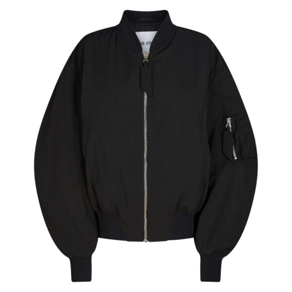 The Attico "Anja'' Black Bomber - The Attico Jackets - Designed by Gilda Ambrosio & Giorgia Tordini - Shop at Coveti