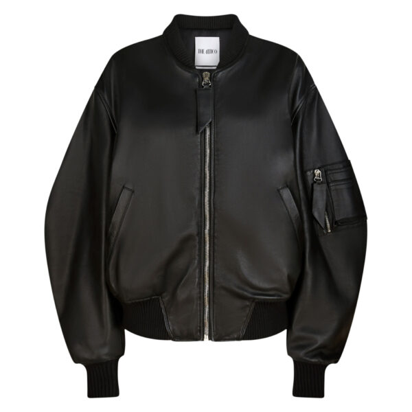 The Attico 'Anja'' Black Bomber - The Attico Jackets - Designed by Gilda Ambrosio & Giorgia Tordini - Shop at Coveti