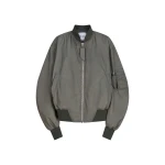 The Attico 'Anja'' Grey Bomber - The Attico Jackets - Designed by Gilda Ambrosio & Giorgia Tordini - Shop at Coveti