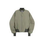 The Attico "Anja'' Military Green Bomber - The Attico Jackets - Designed by Gilda Ambrosio & Giorgia Tordini - Shop at Coveti