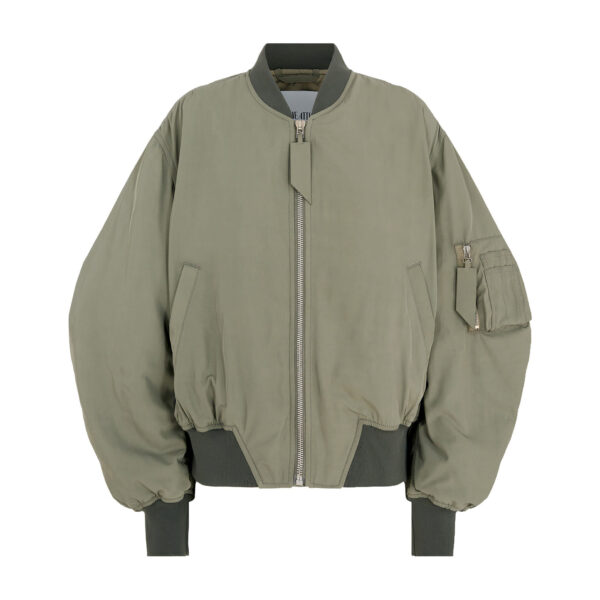 The Attico "Anja'' Military Green Bomber - The Attico Jackets - Designed by Gilda Ambrosio & Giorgia Tordini - Shop at Coveti
