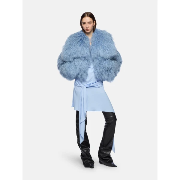 The Attico Baby Blue Bomber Jacket, view 2