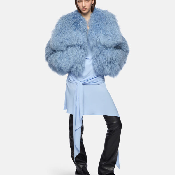 The Attico Baby Blue Bomber - The Attico Jackets - Designed by Gilda Ambrosio & Giorgia Tordini - Shop at Coveti