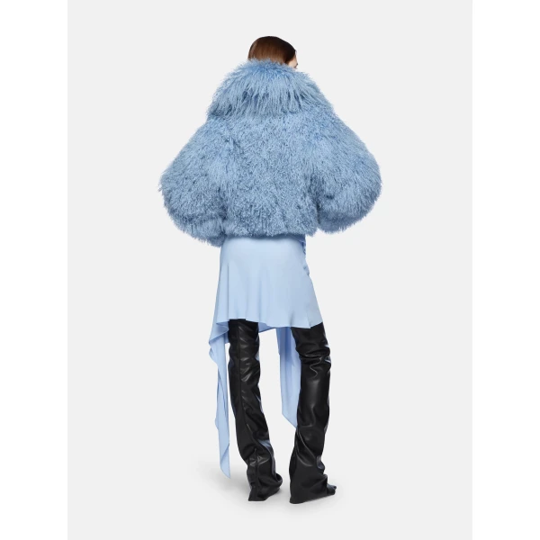 The Attico Baby Blue Bomber Jacket, view 3