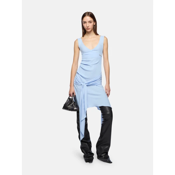 The Attico Baby Blue Mini Dress, view 2