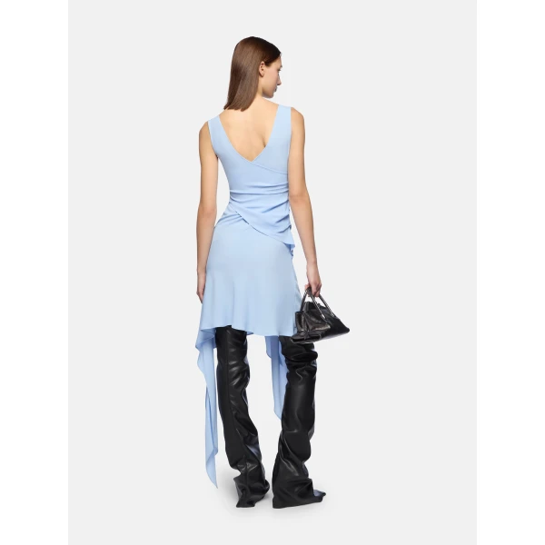 The Attico Baby Blue Mini Dress, view 3