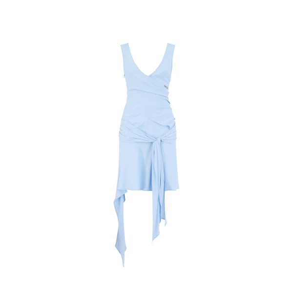 The Attico Baby Blue Mini Dress, view 4