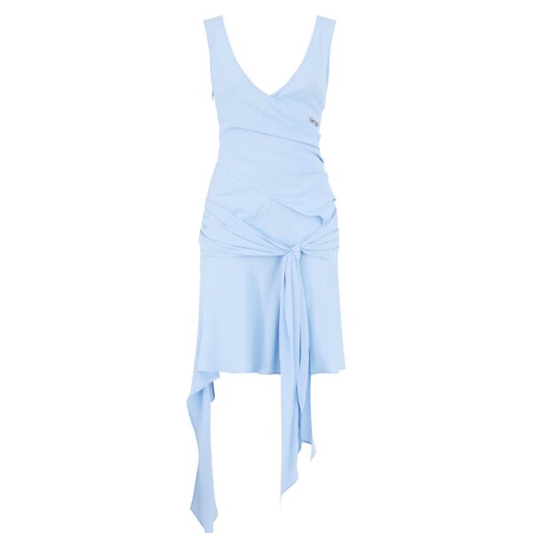 The Attico Baby Blue Mini Dress - The Attico Dresses - Designed by Gilda Ambrosio & Giorgia Tordini - Shop at Coveti