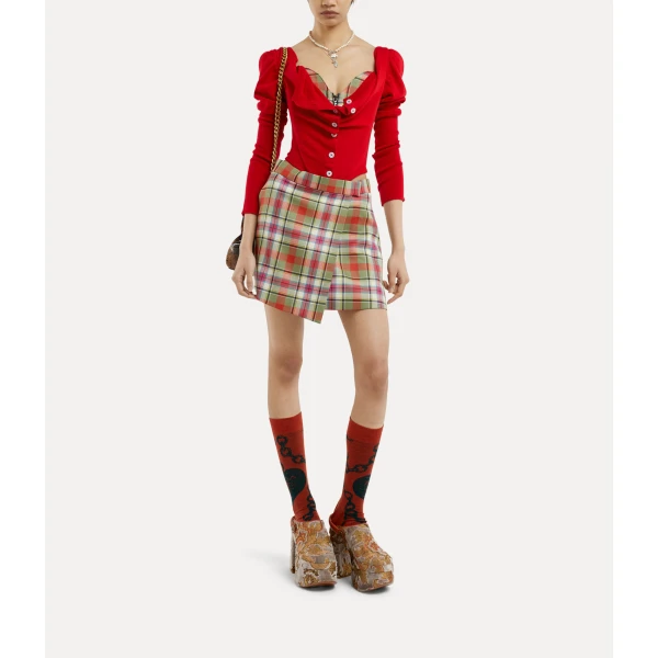 Vivienne Westwood Bea Corset Cardigan - Vivienne Westwood Knitwear - Punk Luxury - Shop at Coveti