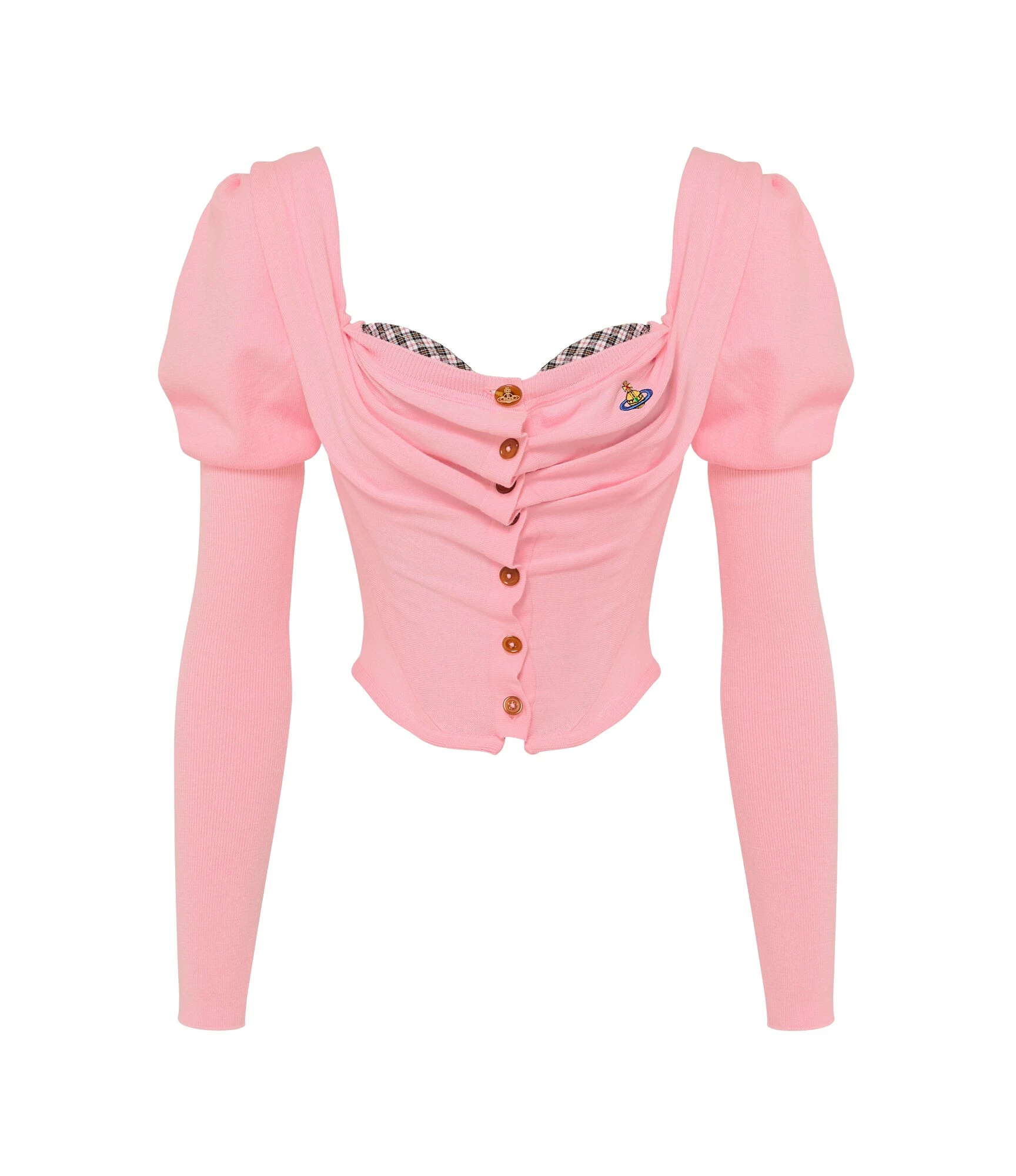 Bea-Corset-Cardigan-Vivienne-Westwood-Knitwear-1097566_nobg Vivienne Westwood Bea Corset Cardigan - Vivienne Westwood Knitwear - Punk Luxury - Shop at Coveti