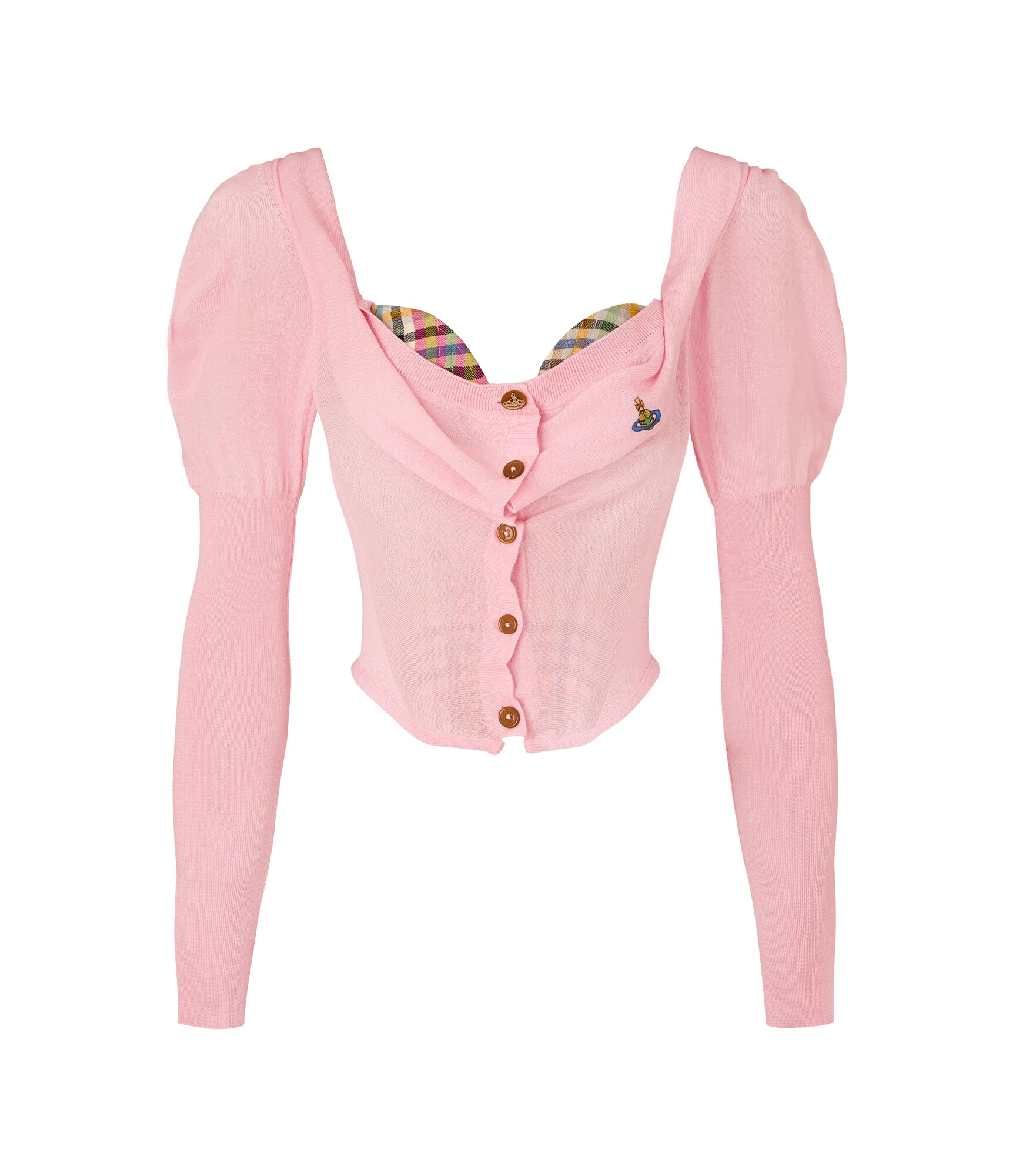 Bea-Corset-Cardigan-Vivienne-Westwood-Knitwear-1175997_nobg Vivienne Westwood Bea Corset Cardigan - Vivienne Westwood Knitwear - Punk Luxury - Shop at Coveti