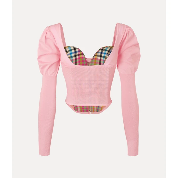 Vivienne Westwood Bea Corset Cardigan - Vivienne Westwood Knitwear - Punk Luxury - Shop at Coveti