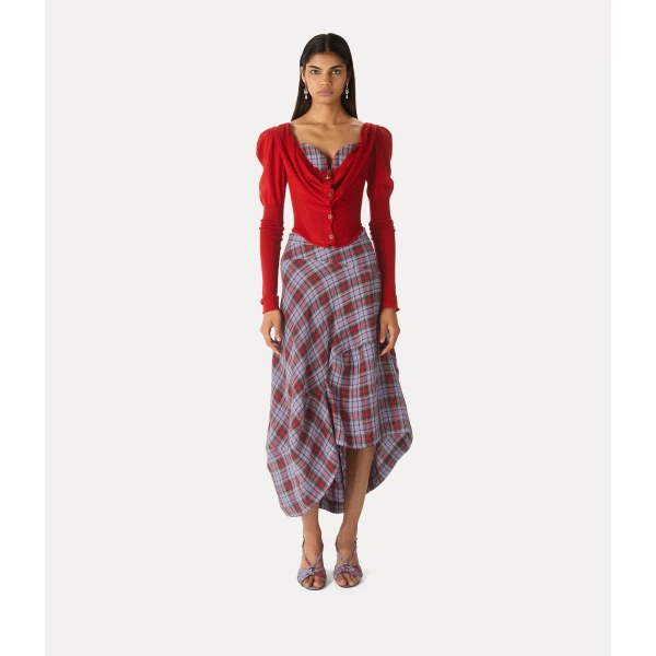 Vivienne Westwood Bea Corset Cardigan - Vivienne Westwood Knitwear - Punk Luxury - Shop at Coveti