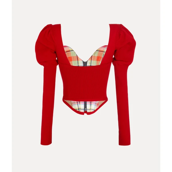 Vivienne Westwood Bea Corset Cardigan - Vivienne Westwood Knitwear - Punk Luxury - Shop at Coveti