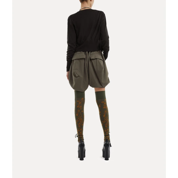 Vivienne Westwood Bea Cropped Cardigan - Vivienne Westwood Knitwear - Punk Luxury - Shop at Coveti