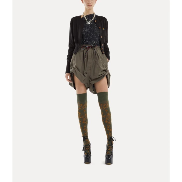 Vivienne Westwood Bea Cropped Cardigan - Vivienne Westwood Knitwear - Punk Luxury - Shop at Coveti