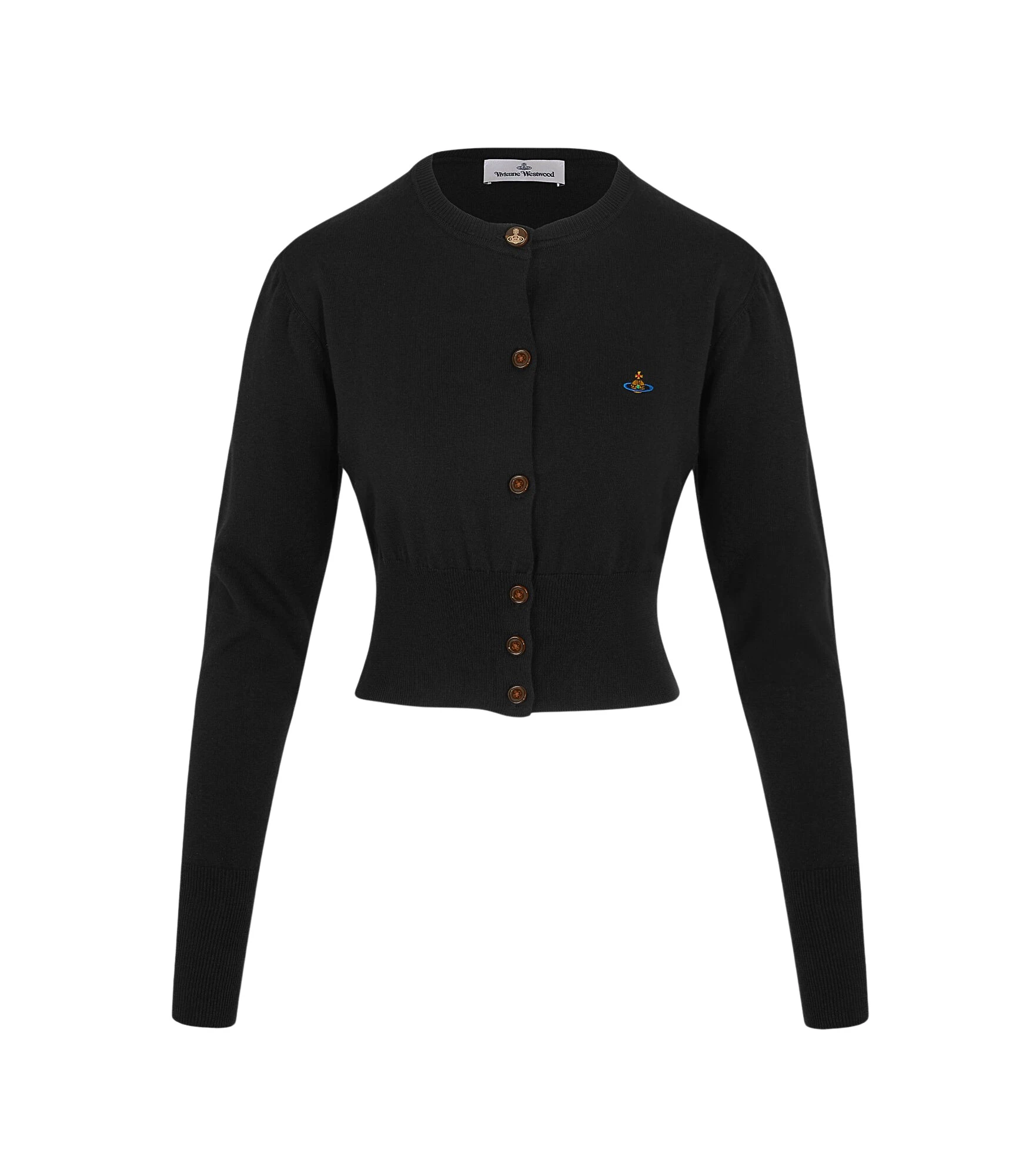 Bea-Cropped-Cardigan-Vivienne-Westwood-Knitwear-1058119_nobg Vivienne Westwood Bea Cropped Cardigan - Vivienne Westwood Knitwear - Punk Luxury - Shop at Coveti