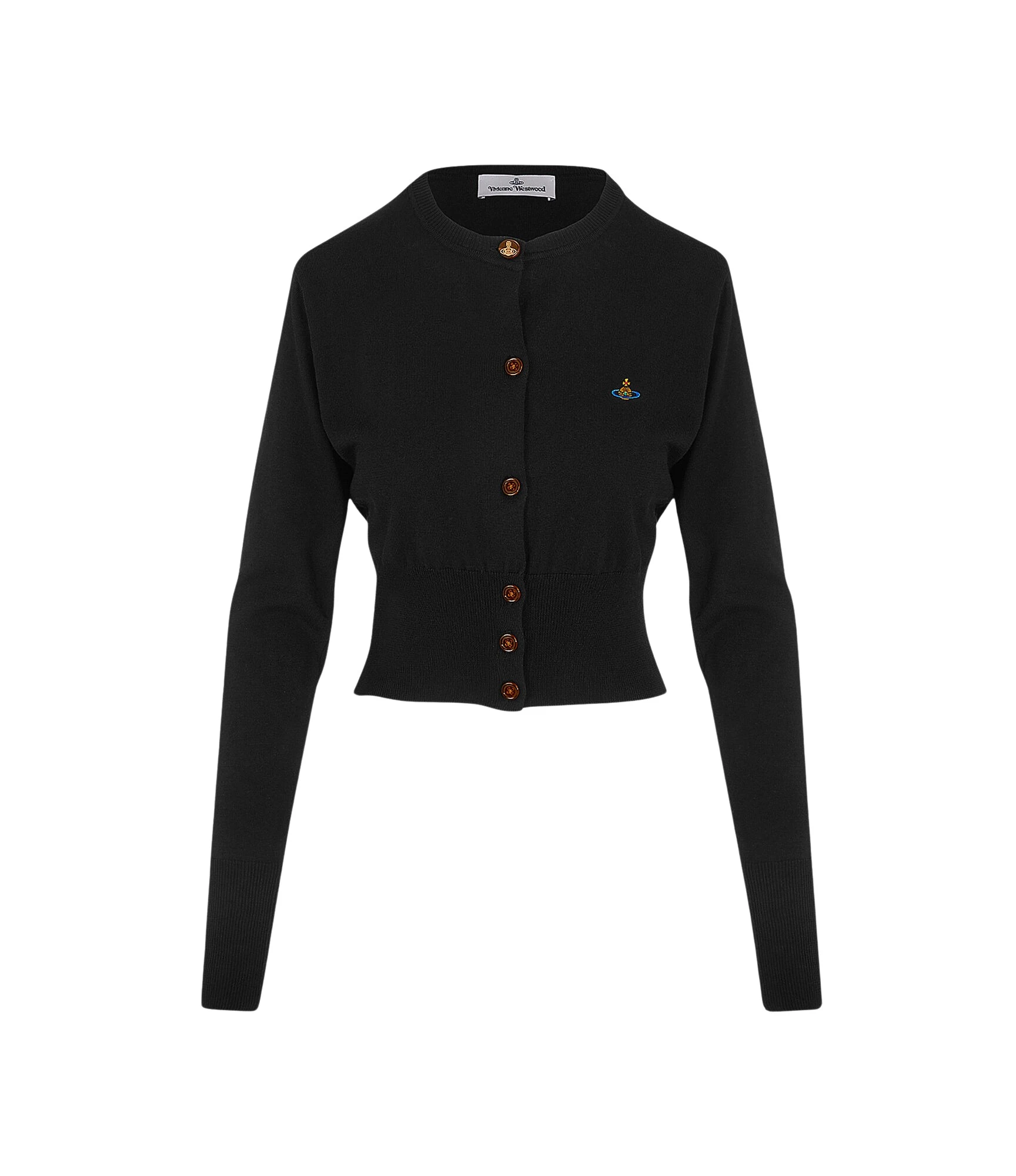 Bea-Cropped-Cardigan-Vivienne-Westwood-Knitwear-1129056_nobg Vivienne Westwood Bea Cropped Cardigan - Vivienne Westwood Knitwear - Punk Luxury - Shop at Coveti